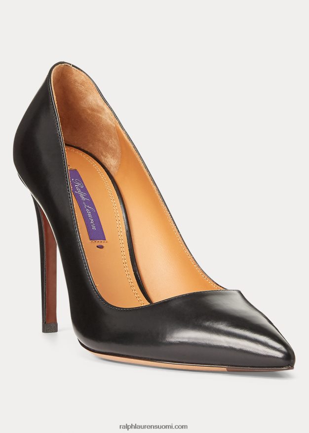 Ralph Lauren naiset Celia vasikkanahkapumppu 0Z24ZR9699 musta