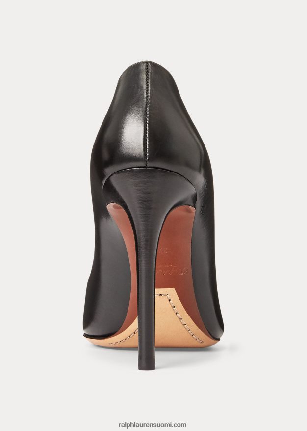 Ralph Lauren naiset Celia vasikkanahkapumppu 0Z24ZR9699 musta