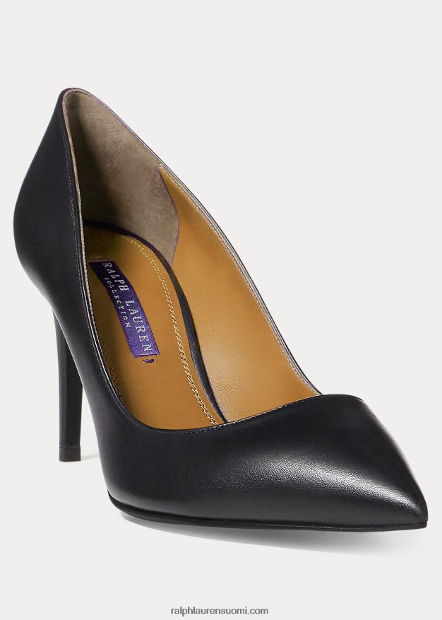 Ralph Lauren naiset armissa vasikkanahka pumppu 0Z24ZR9694 musta