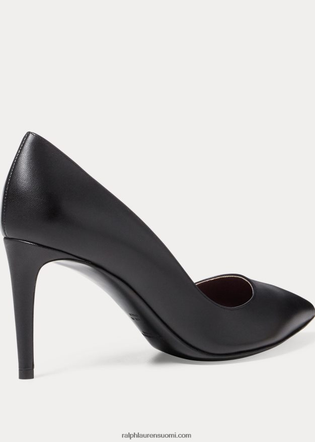 Ralph Lauren naiset armissa vasikkanahka pumppu 0Z24ZR9694 musta
