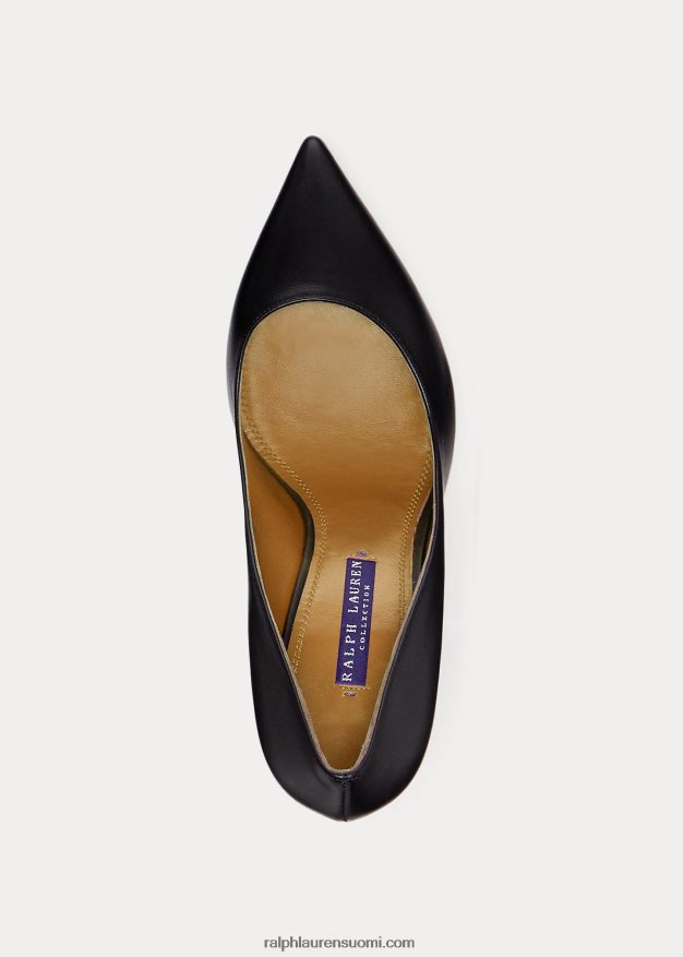 Ralph Lauren naiset armissa vasikkanahka pumppu 0Z24ZR9694 musta