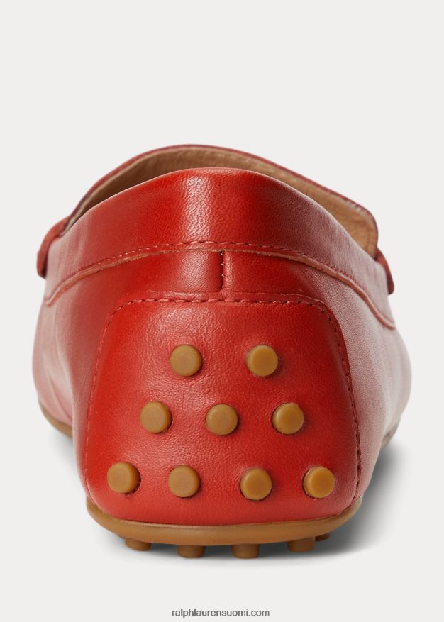 Ralph Lauren naiset barnsbury nappan nahkaajuri 0Z24ZR5077 punainen aurinkokivi