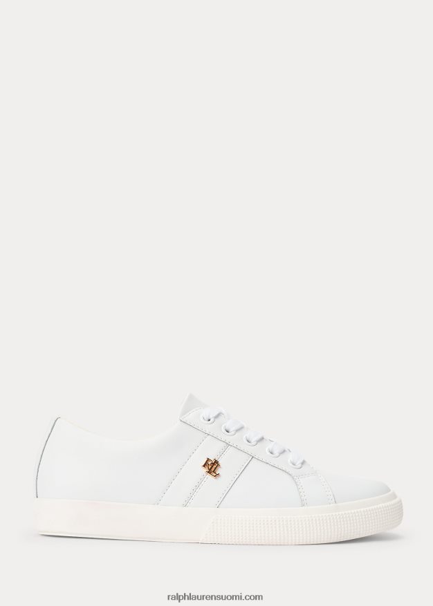 Ralph Lauren naiset janson ii action nahkalenkkarit 0Z24ZR5092 rl valkoinen