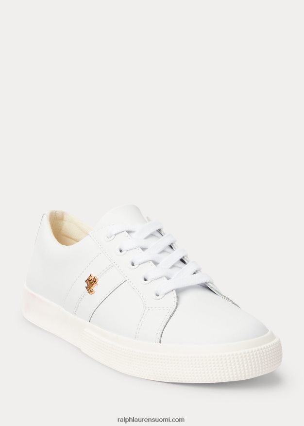 Ralph Lauren naiset janson ii action nahkalenkkarit 0Z24ZR5092 rl valkoinen