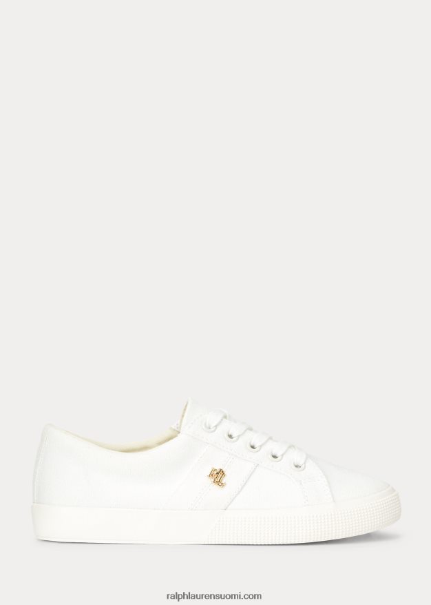 Ralph Lauren naiset janson ii canvas tennarit 0Z24ZR5085 valkoinen