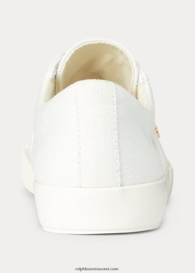 Ralph Lauren naiset janson ii canvas tennarit 0Z24ZR5085 valkoinen