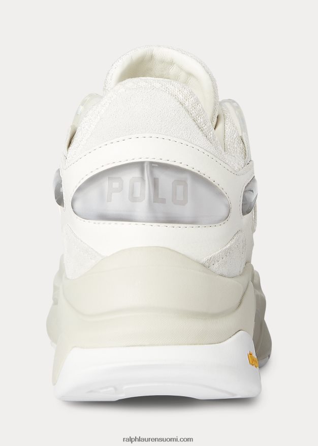 Ralph Lauren naiset logotekniset lenkkarit 0Z24ZR9624 valkoinen/stukko/hopea