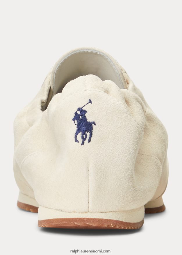Ralph Lauren naiset mokkanahka poni ballerina lenkkari 0Z24ZR9619 norsunluu