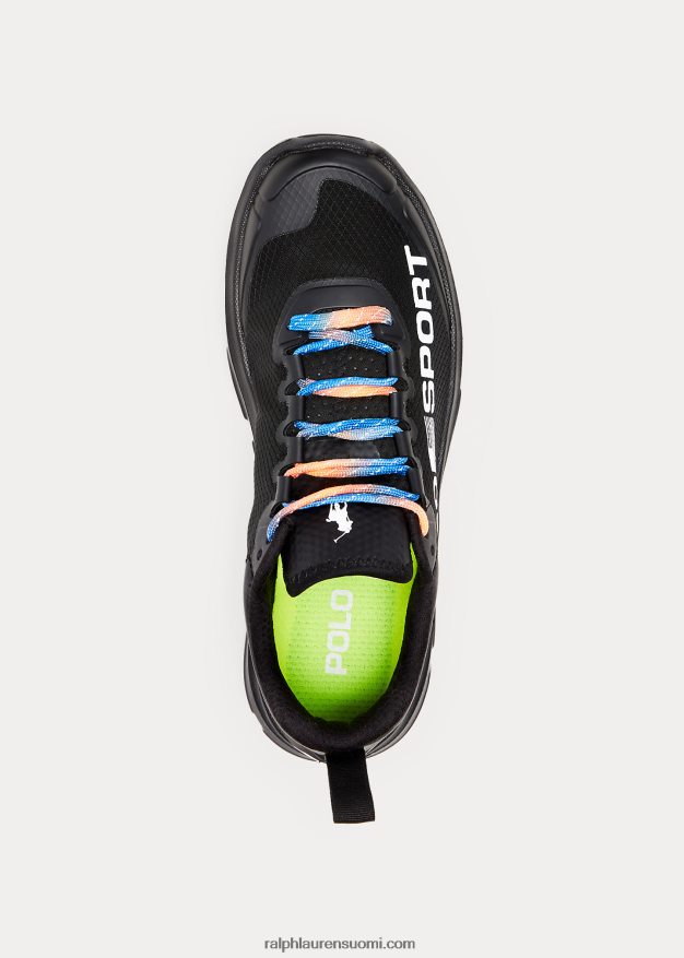 Ralph Lauren naiset polo sport tech kilpalenkkarit 0Z24ZR5115 musta valkoinen