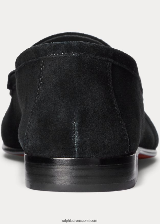 Ralph Lauren naiset ashtyn mokkanahka penny loafer 0Z24ZR9612 musta