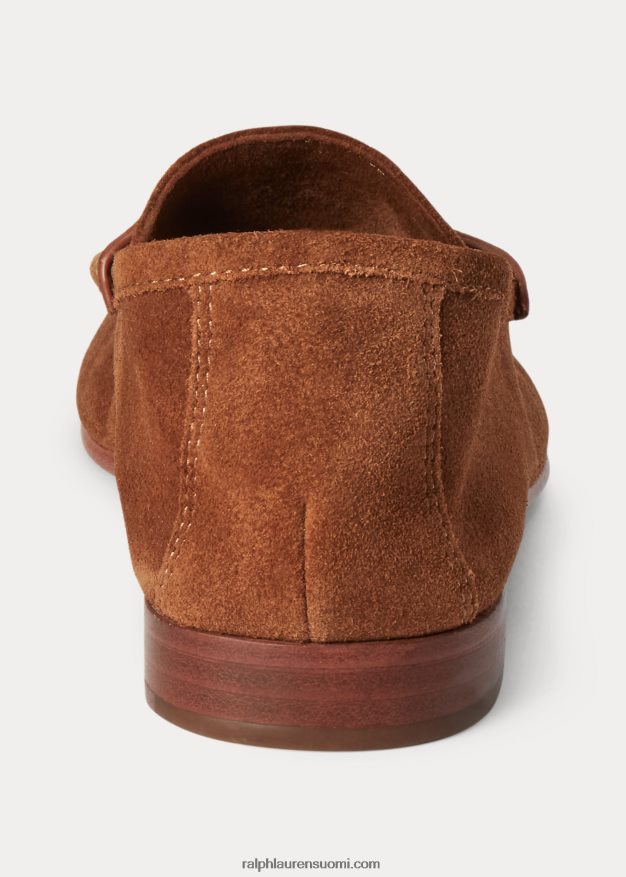 Ralph Lauren naiset ashtyn mokkanahka penny loafer 0Z24ZR9613 vaalean ruskea