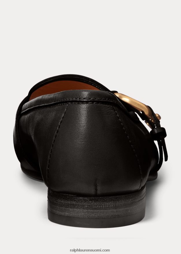 Ralph Lauren naiset audrey welington vasikanahkainen leipää 0Z24ZR9677 musta