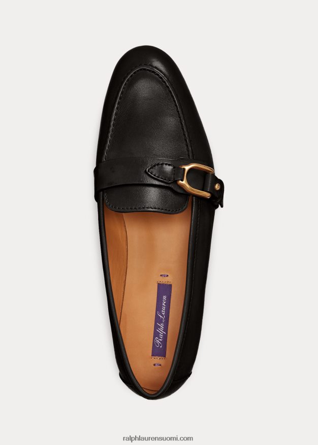 Ralph Lauren naiset audrey welington vasikanahkainen leipää 0Z24ZR9677 musta