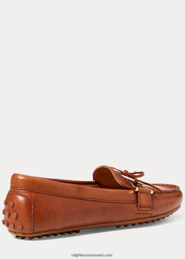 Ralph Lauren naiset briley nahkainen loafer 0Z24ZR5079 syvä satularusketus