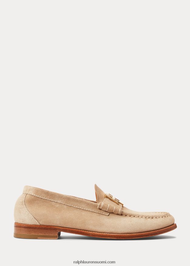 Ralph Lauren naiset harlan calf-mokkanahka loafer 0Z24ZR9684 vaalea hunaja