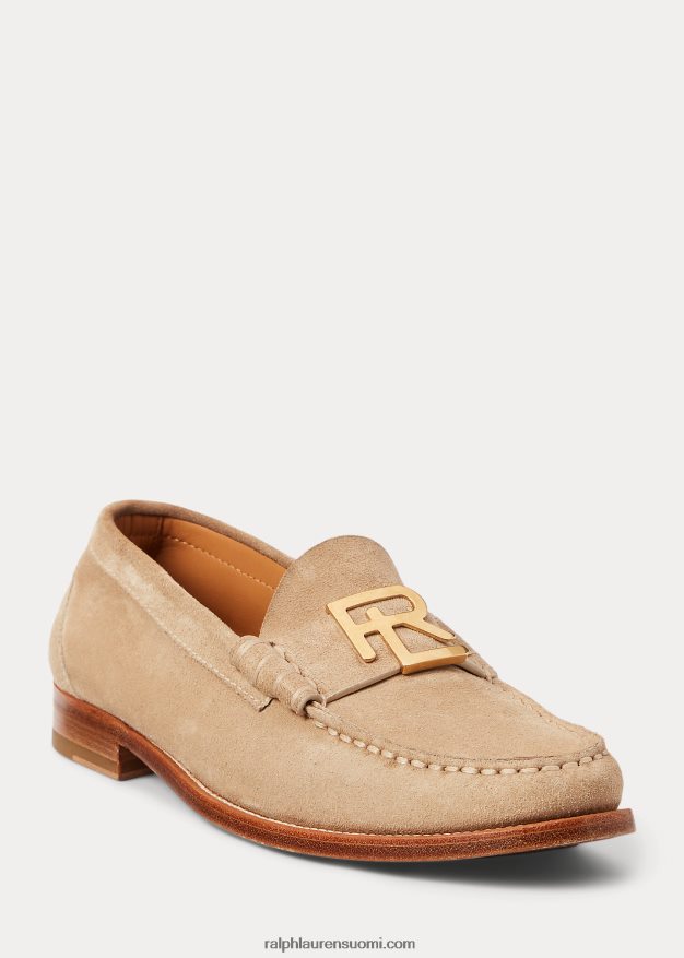 Ralph Lauren naiset harlan calf-mokkanahka loafer 0Z24ZR9684 vaalea hunaja