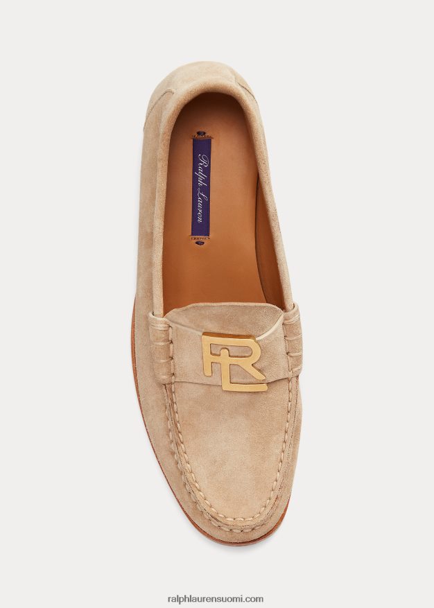 Ralph Lauren naiset harlan calf-mokkanahka loafer 0Z24ZR9684 vaalea hunaja