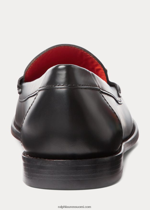 Ralph Lauren naiset polo id vasikanahkainen loafer 0Z24ZR9610 musta