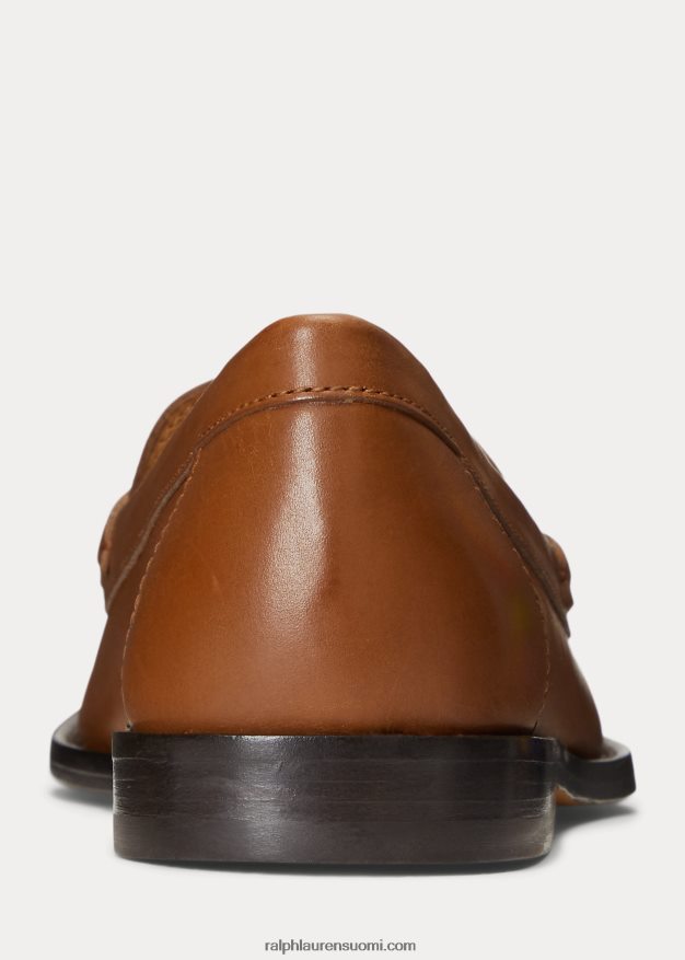 Ralph Lauren naiset polo id vasikanahkainen loafer 0Z24ZR9611 Cuoio