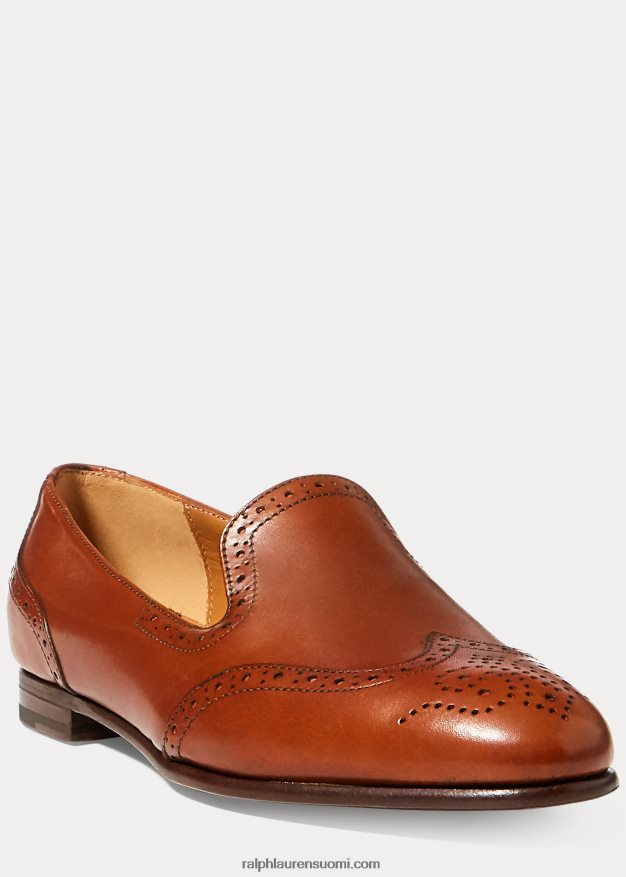 Ralph Lauren naiset quincy vasikanahkainen leipä 0Z24ZR9679 rusketus
