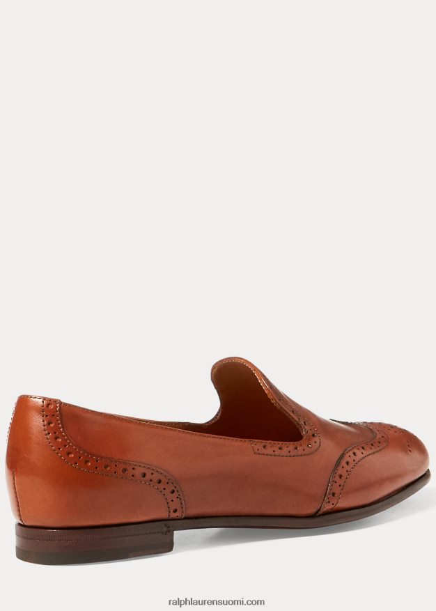 Ralph Lauren naiset quincy vasikanahkainen leipä 0Z24ZR9679 rusketus