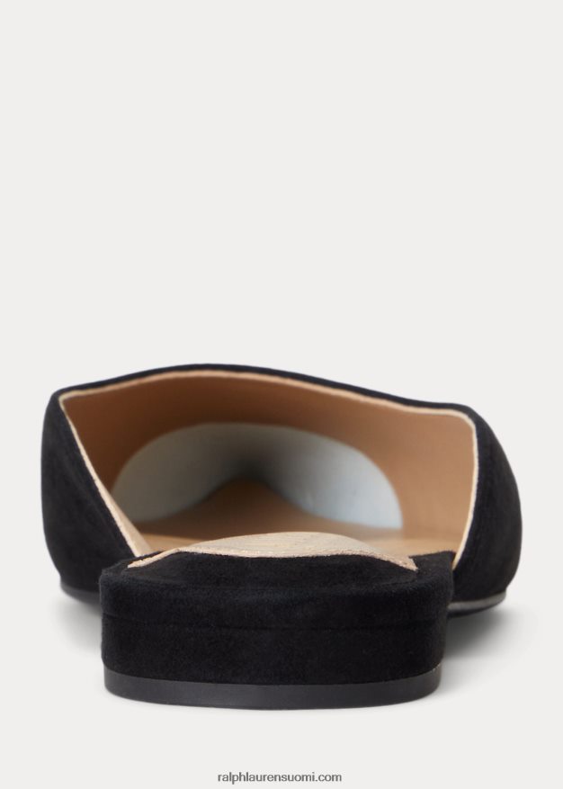 Ralph Lauren naiset london mokkanahka muuli 0Z24ZR5067 musta