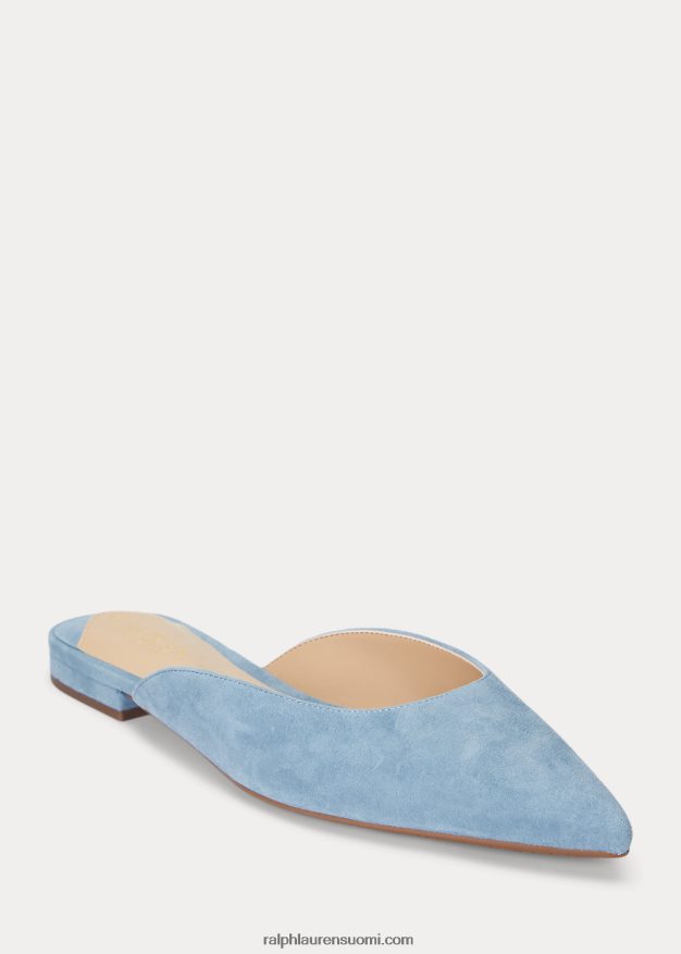 Ralph Lauren naiset london mokkanahka muuli 0Z24ZR5068 Provincial sininen