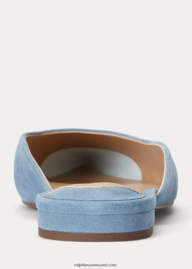 Ralph Lauren naiset london mokkanahka muuli 0Z24ZR5068 Provincial sininen