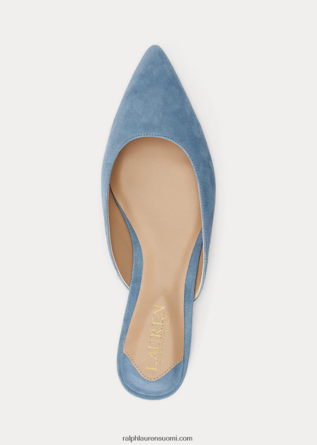 Ralph Lauren naiset london mokkanahka muuli 0Z24ZR5068 Provincial sininen