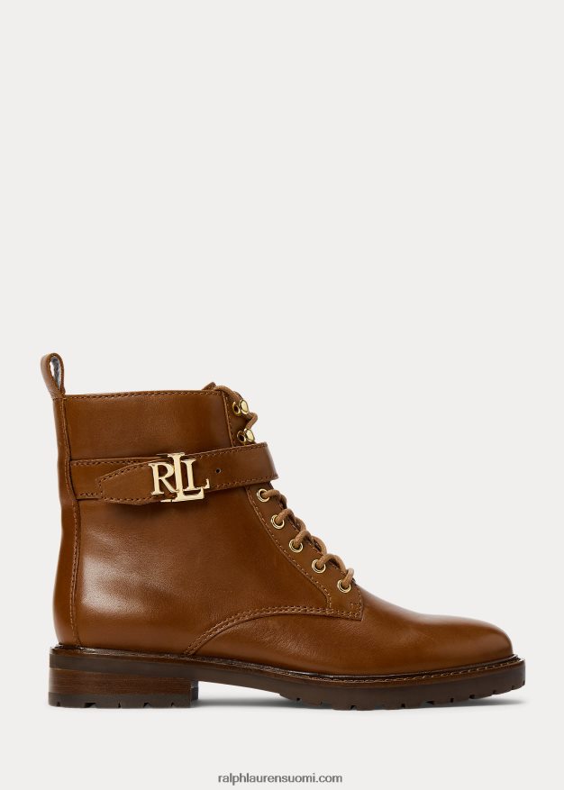 Ralph Lauren naiset eldridge kiillotettu nahkasaappas 0Z24ZR5131