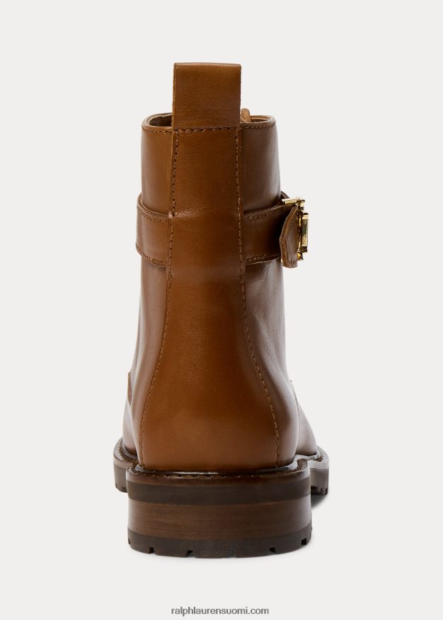 Ralph Lauren naiset eldridge kiillotettu nahkasaappas 0Z24ZR5131