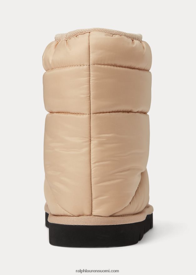 Ralph Lauren naiset logolla tikattu saappaat 0Z24ZR9627 dyynirusketus