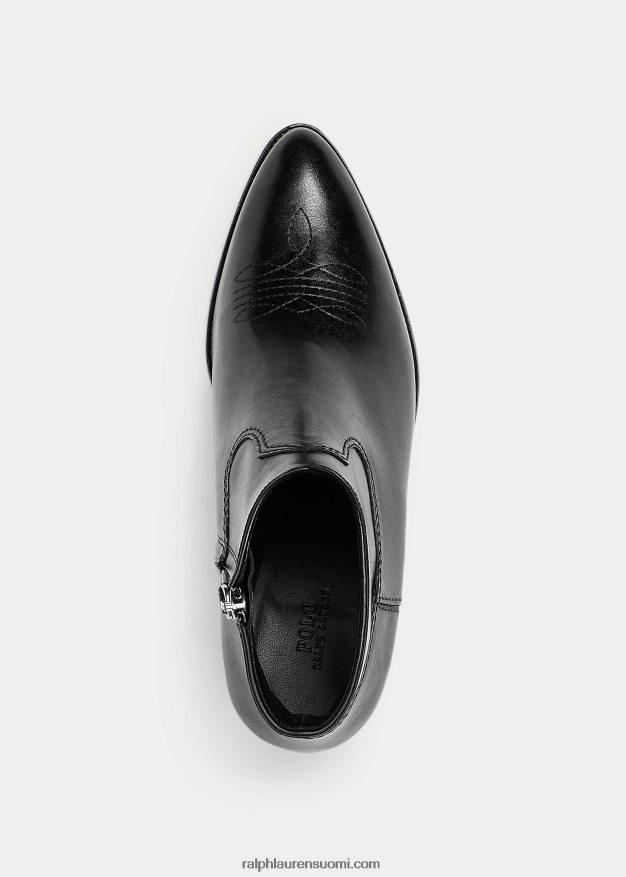 Ralph Lauren naiset lucille nahkasaappaat 0Z24ZR5118 musta