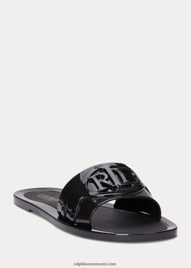 Ralph Lauren naiset alegra jelly slide sandaali 0Z24ZR4994 musta