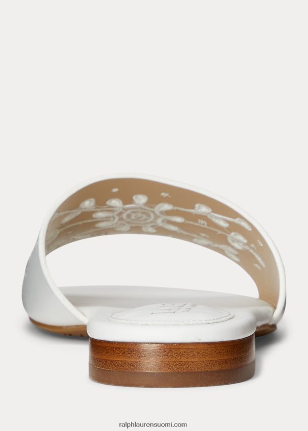 Ralph Lauren naiset andee-silmukkanahkasandaali 0Z24ZR4992 Lumikki