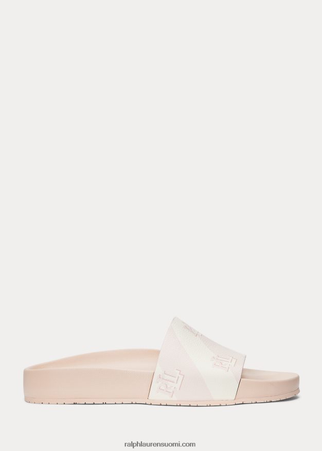 Ralph Lauren naiset audrina-logo tekonahkasandaali 0Z24ZR4991 vaalea pinkki