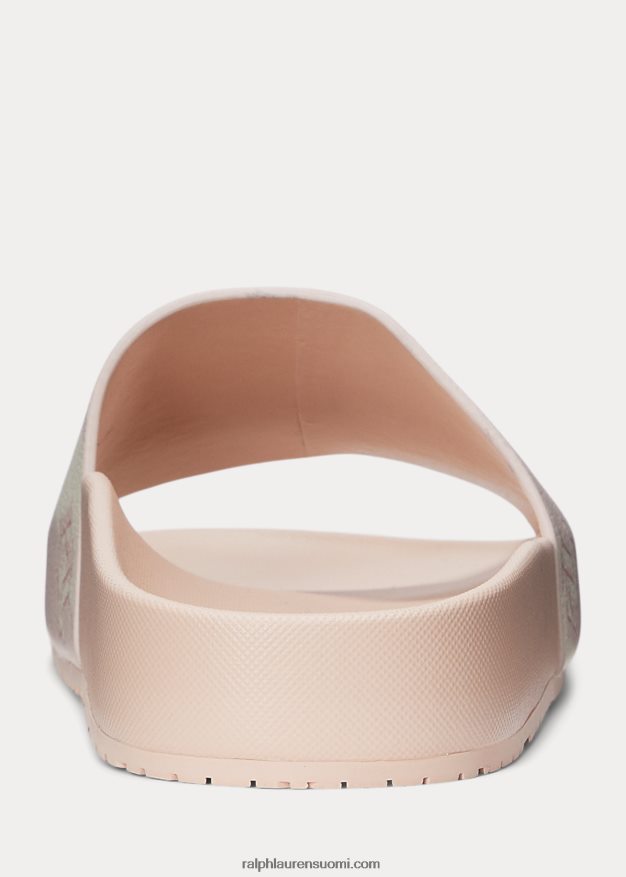 Ralph Lauren naiset audrina-logo tekonahkasandaali 0Z24ZR4991 vaalea pinkki