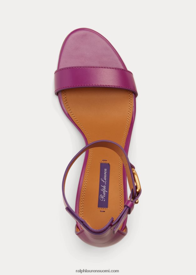 Ralph Lauren naiset channing welington box vasikkanahkasandaali 0Z24ZR9662