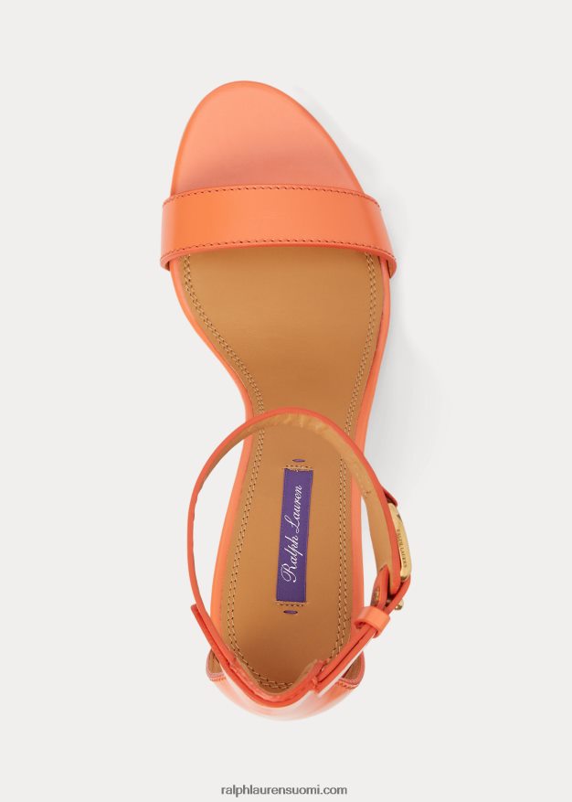 Ralph Lauren naiset channing welington box vasikkanahkasandaali 0Z24ZR9664