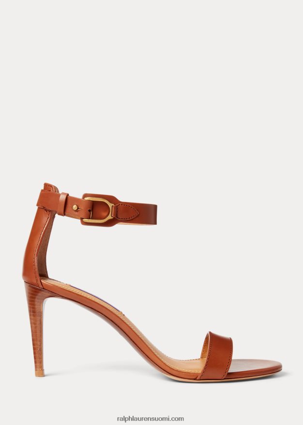 Ralph Lauren naiset channing welington kiillotettu sandaali 0Z24ZR9645 rl kultaa