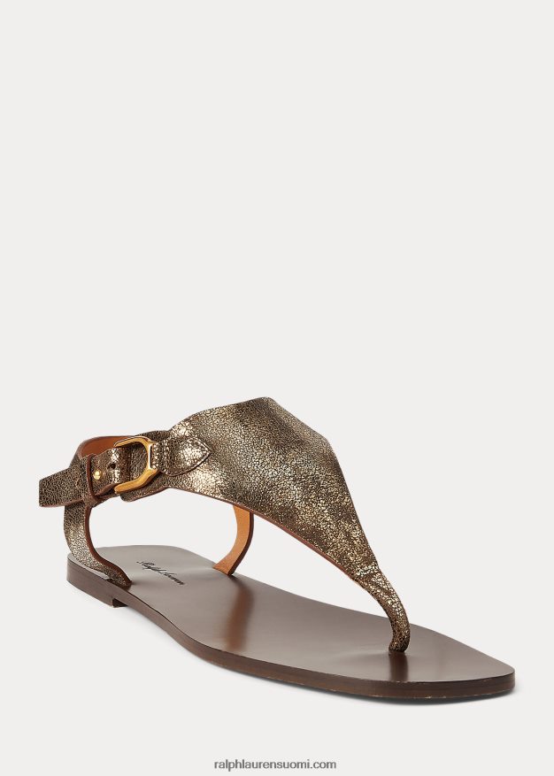 Ralph Lauren naiset delancie welington metallinen sandaali 0Z24ZR4975 pronssi