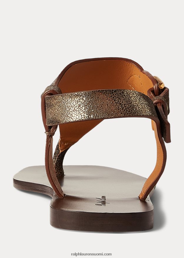 Ralph Lauren naiset delancie welington metallinen sandaali 0Z24ZR4975 pronssi