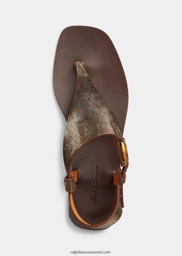 Ralph Lauren naiset delancie welington metallinen sandaali 0Z24ZR4975 pronssi