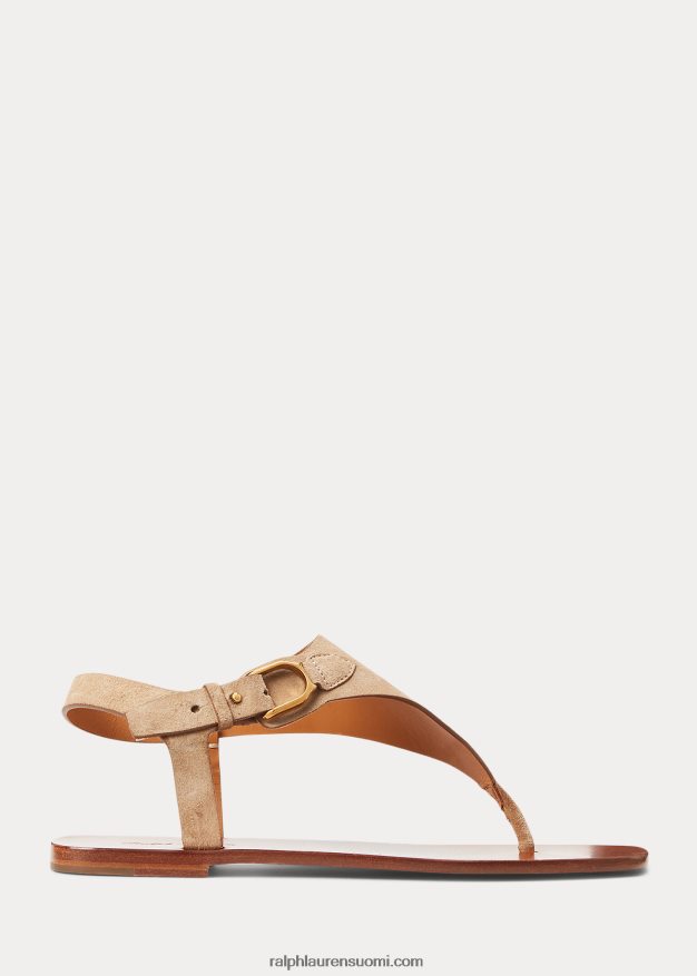 Ralph Lauren naiset delancie welington vasikka-mokkanahkasandaali 0Z24ZR4972 vaalea hunaja