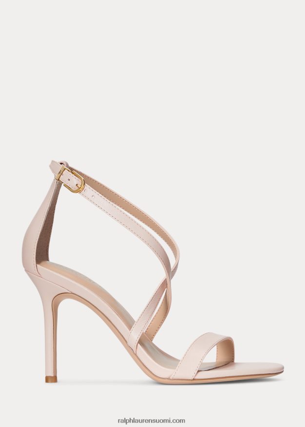 Ralph Lauren naiset gabriele nappa nahkasandaali 0Z24ZR5005 vaalea pinkki