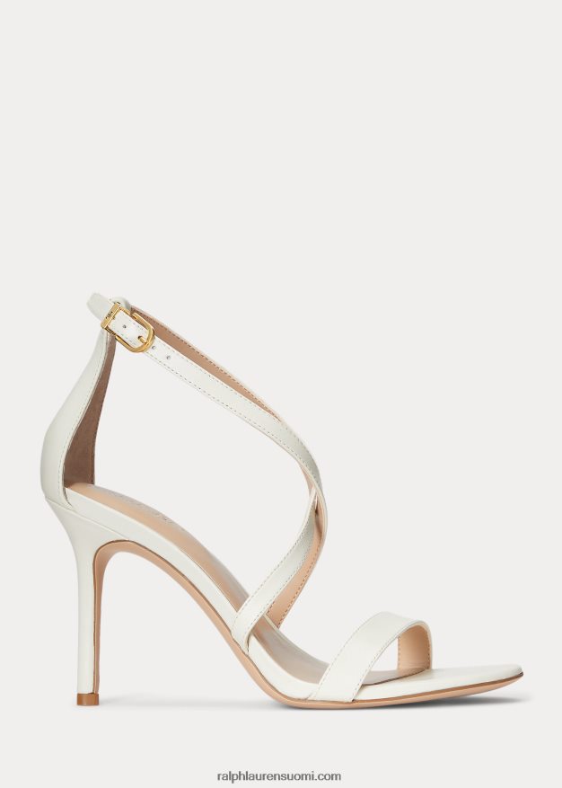 Ralph Lauren naiset gabriele nappa nahkasandaali 0Z24ZR5028 vanilja