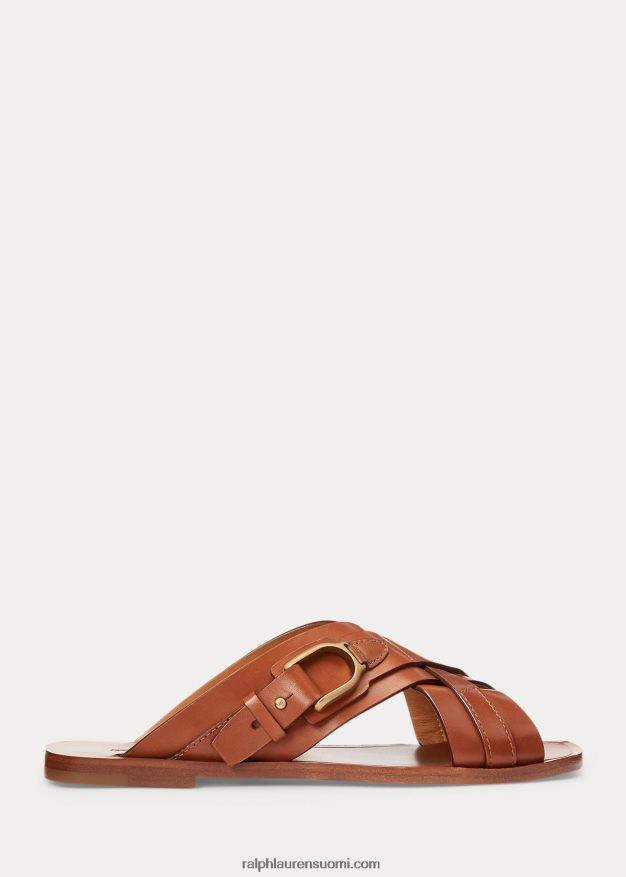 Ralph Lauren naiset jacie vasikkanahkasandaali 0Z24ZR4976 rl kultaa