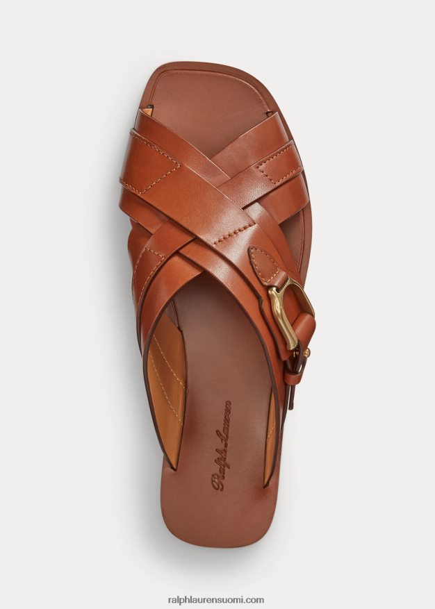 Ralph Lauren naiset jacie vasikkanahkasandaali 0Z24ZR4976 rl kultaa