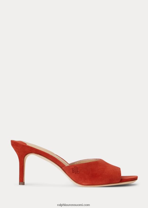 Ralph Lauren naiset lyanna mokkasandaali 0Z24ZR5027 punainen aurinkokivi