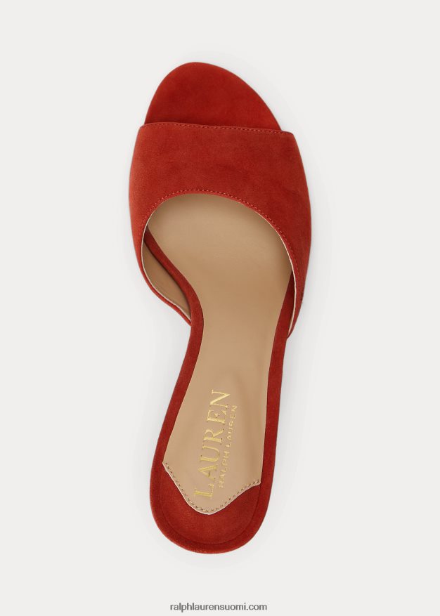 Ralph Lauren naiset lyanna mokkasandaali 0Z24ZR5027 punainen aurinkokivi
